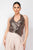 Surplice Halter Sequin Top