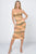 Tie dey printed mesh mini dress