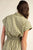 Printed drop shoulder cropped shirt