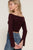 Long flare slv off shoulder sweater