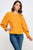 Raglan Long Sleeve Top With Back Neck Tie