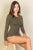 Solid Long Sleeve Round Neck Bodysuit