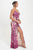 Spaghetti Strap Art Deco Sequins Maxi Dress