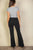 High Waist Stretch Crepe Flare Pants