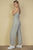 Sweater-knit Fuzzy Frenchy Tie Front Cami Jumpsuit