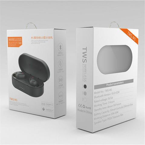 For Xiaomi Redmi TWS Airdots Headset Bluetooth 5.0 Earphone Stereo Earbuds black