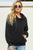 Drawstring Sherpa Hoodie with Pocket