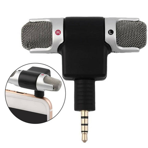 Portable 3.5mm Mini Stereo Microphone for MP3/MP4/Mobile Phone/Tablet Mobile version