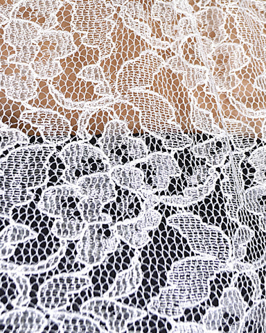 Floral Mesh Detailing Peter Pan Collar Top