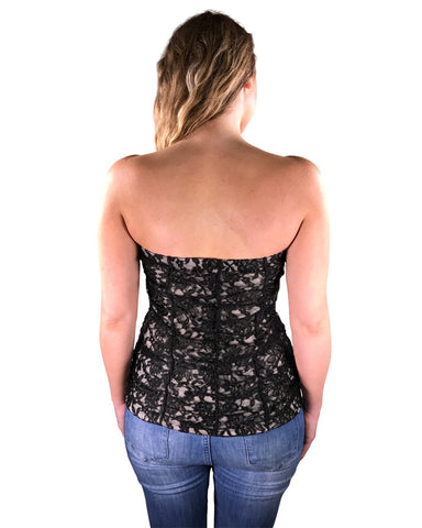 Plus floral lace top