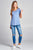 Ladies fashion short sleeve scoop neck top w/ pocket