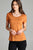 Ladies fashion short sleeve scoop neck top w/ pocket