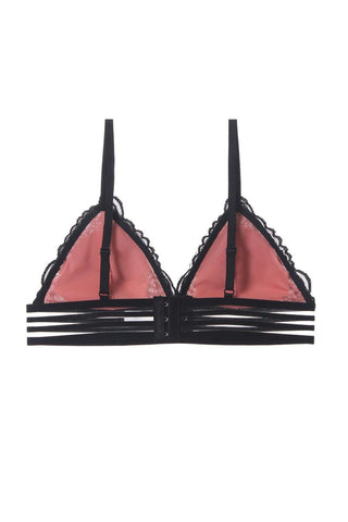 Ladies floral lace overlay bralette