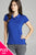 Ladies fashion plus size classic pique polo top