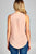 Ladies fashion woven tank top w/ front double pockets & button detail