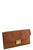 Designer push lock flap clutch