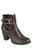 Ladies fashion nubuck boot with thick block heel is the ultimate boot, ankle boot, closed almond toe, block heel, slip on - merchandiserus2