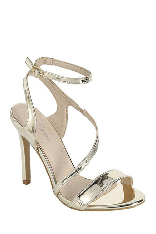 Ladies fashion high heel sandal, open almond toe, platform stiletto - merchandiserus2