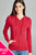 Ladies fashion plus size full zip-up closure hoodie w/long sleeves and lined drawstring hood