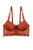 Ladies floral lace trim bra w/underwire