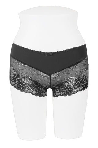 Ladies floral lace overlay boyshort