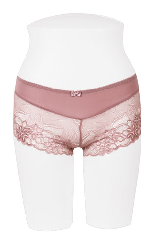 Ladies floral lace overlay boyshort
