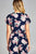 Ladies fashion short sleeve self tie floral print crinkle gauze crop woven top