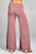 Ladies fashion waist band flared leg rayon spandex jersey long pants