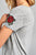 Ladies fashion short sleeve round neck w/floral patched crop rayon spandex top
