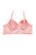 Ladies fashion floral lace overlayed long line bra