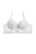 Ladies fashion floral lace overlayed long line bra