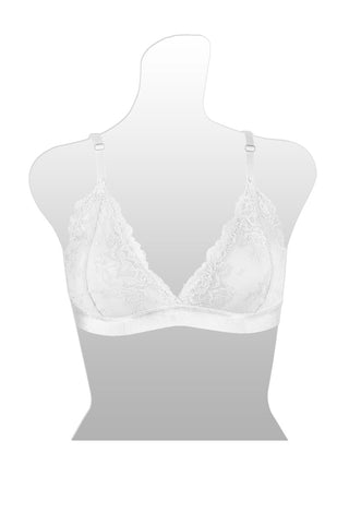 Ladies fashion floral lace triangle bralette
