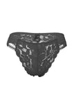 Ladies fashion caged floral lace thong