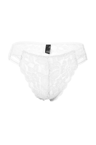 Ladies fashion caged floral lace thong