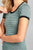 Ladies fashion round neck short sleeve yarn dye stripe rayon spandex jersey top