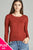 Ladies fashion plus size 3/4 sleeve crew neck cardigan sweater