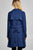 Ladies fashion long sleeve open front w/belt drape woven jacket