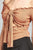 Ladies fashion short sleeve off the shoulder front keyhole w/self bow tie merrow hem knit top