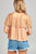 Ladies fashion off the shoulder w/lace ruffle crinkle gauze woven top