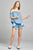 Ladies fashion short sleeve off the shoulder ruffled hem w/elastic detail wool dobby woven top