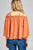 Ladies fashion bell sleeve open shoulder georgette chiffon woven top