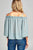 Ladies fashion bell sleeve open shoulder georgette chiffon woven top