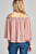 Ladies fashion bell sleeve open shoulder georgette chiffon woven top