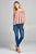 Ladies fashion bell sleeve open shoulder georgette chiffon woven top
