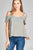 Ladies fashion open shoulder ruffle short sleeve back pleat detail rayon challis woven top