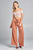 Ladies fashion short sleeve off the shoulder front shirring detail crop knit top