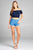 Ladies fashion plus size short sleeve off the shoulder bubble hem w/ribbon tie waist elastic crop challis woven top