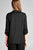 Ladies fashion 3/4 roll up sleeve w/snap button open front w/collar print stripe blazer