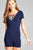 Ladies fashion short sleeve v-neck w/strappy strap cotton spandex bodycon romper