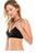 Ladies fashion micro suede bralette w/y strap